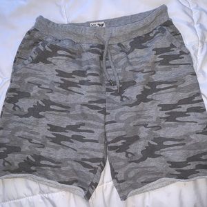 Grey camo medium comfy shorts